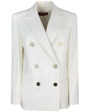 Max Mara Zweireihiger Blazer - Weiß