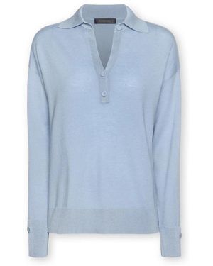 Elena Miro V-Neck Knitwear - Azul