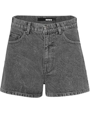 ROTATE BIRGER CHRISTENSEN Denim Shorts - Gray