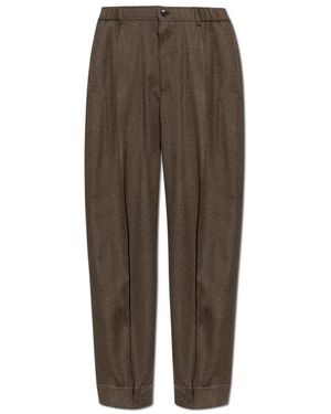 Brioni Wool Broeken - Bruin