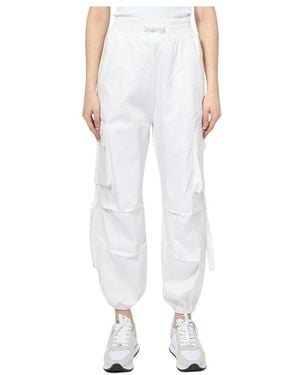 DISCLAIMER Straight Trousers - White