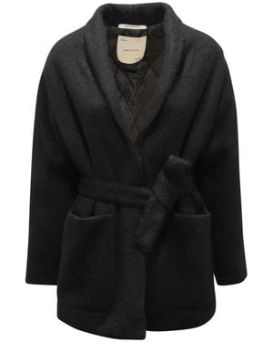 EMMA & GAIA Belted Coats - Black