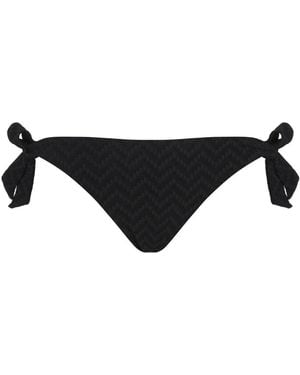 Vilebrequin Badmode ,Zwart ,Bikini Broekje Mini Brief Jacquard Chevron