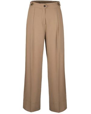 Moorer Wide Trousers - Neutro