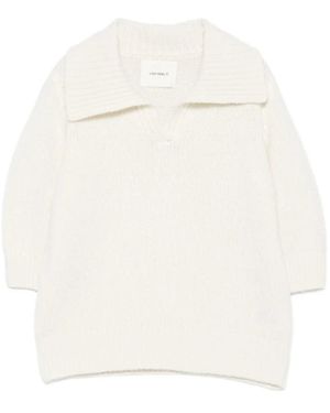 Lisa Yang Truien & Vesten ,Wit ,Cashmere Truien