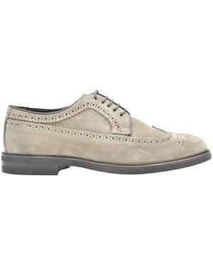 Florsheim Schoenen ,Grijs ,Suède Laced Suede Noos