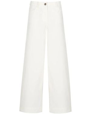 Marella Wide Trousers - White