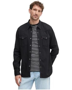 Levi's Denimhemd - Schwarz