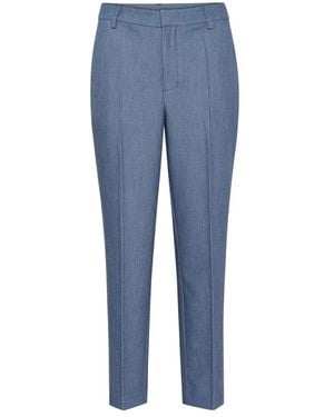 Kaffe Kasakura Reißverschluss-Hose - Blau