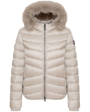Colmar Gewatteerde Donsjas Met Imitatiebont - Naturel