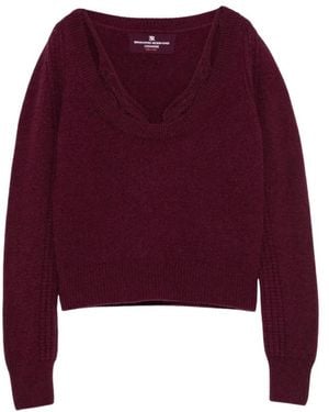 Ermanno Scervino Round-Neck Knitwear - Morado