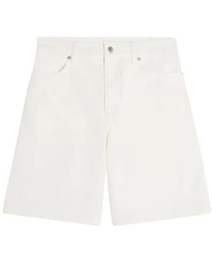 Maison Kitsuné Denim Shorts - White