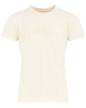 Maison Margiela R baumwolllogo-besticktes t-shirt - Weiß
