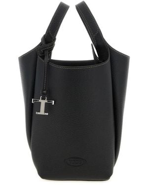 Tod's T Timeless Bucket Bag - Schwarz