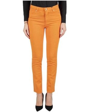 Kiton Slim-Fit Broeken - Oranje