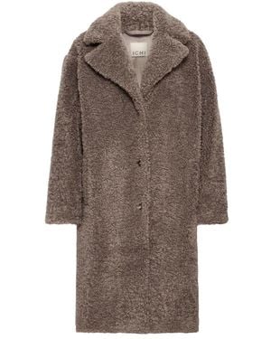 Ichi Single-Breasted Coats - Marrone