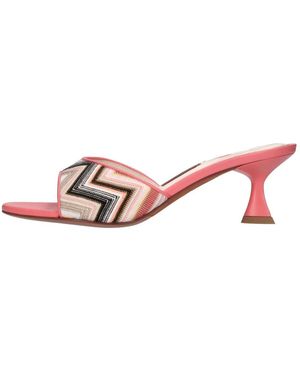 Missoni Schoenen ,Veelkleurig ,Leer Cara Mules - Roze