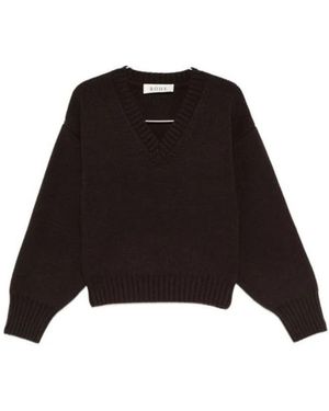 Rohe V-Neck Strickware - Schwarz