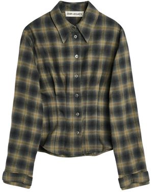 Our Legacy Overhemden ,Veelkleurig ,Shirts - Groen