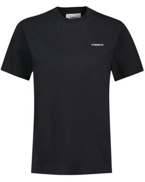 Coperni Tops ,Zwart ,Katoen Logo Boxy T-Shirt