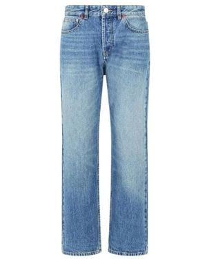 Isabel Marant Jeans ,Blauw ,Katoen Drolane Straight Jeans