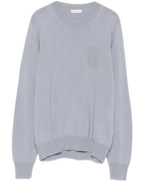 Peserico Round-Neck Knitwear - Gris