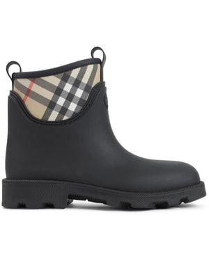 Burberry Marsh Stamp Enkellaarsjes - Zwart