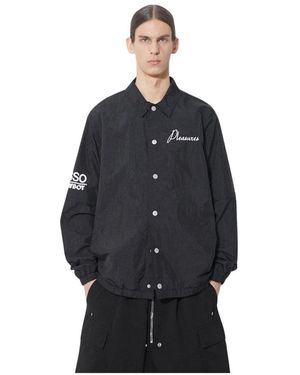 Pleasures Jassen ,Zwart ,Leer Gypsy Coach Jacket
