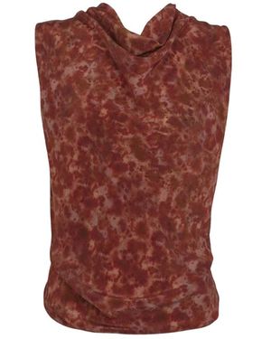 Cortana Sleeveless Tops - Red