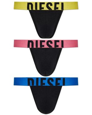 DIESEL Fritz-D-Pop Jockstrap Drie-Pack - Blauw
