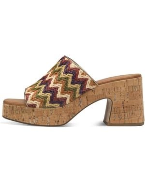 Tamaris Schoenen ,Veelkleurig ,Leer Mule - Bruin
