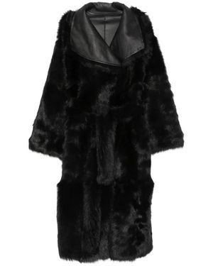 Yves Salomon Single-Breasted Coats - Zwart