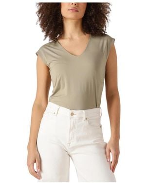Rosemunde Billie Capsleeve V-Neck - Weiß