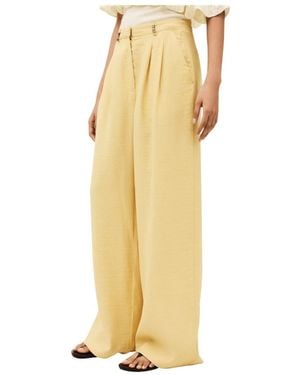 Ba&sh Wide Trousers - Yellow