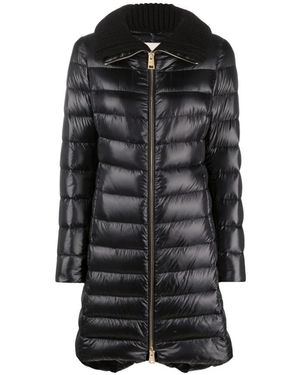 Herno Zwarte Gewatteerde Donsjas