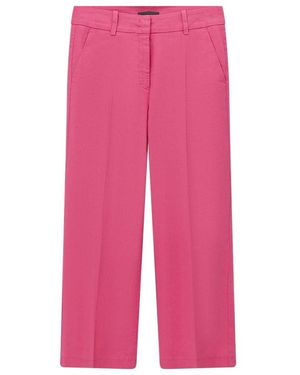 Cambio Broeken ,Roze ,Katoen 7/8 Wijde Broek