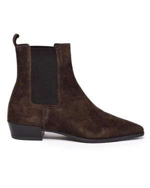COPENHAGEN Schoenen ,Bruin ,Suède Suède Enkellaars