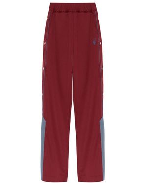 Off-White c/o Virgil Abloh Broeken ,Rood ,Polyester Logo Trainingsbroeken