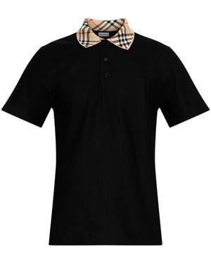 Burberry Polo Shirts - Negro