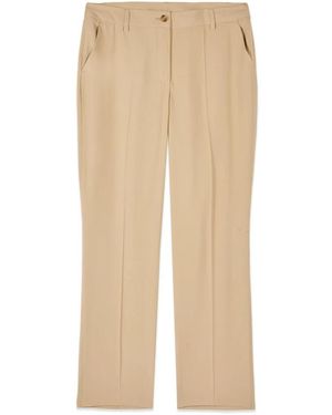 Oltre Broeken ,Polyester Viscose Blend Chino Broek - Naturel