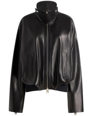 KHAITE Leather Jassen - Zwart