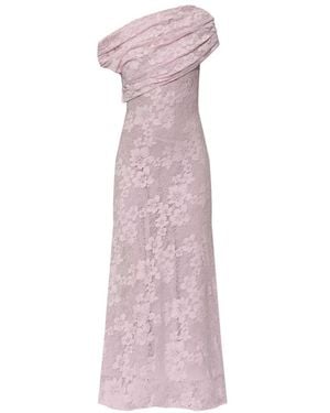 Self-Portrait Rs26-002M-P Spitzen-Midikleid - Lila