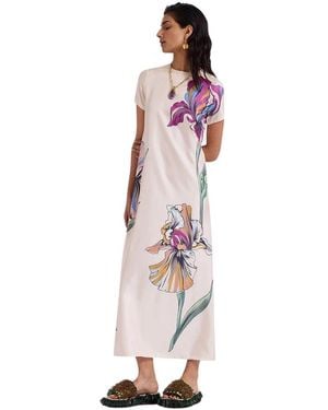 La DoubleJ Midi Dresses - Rosa