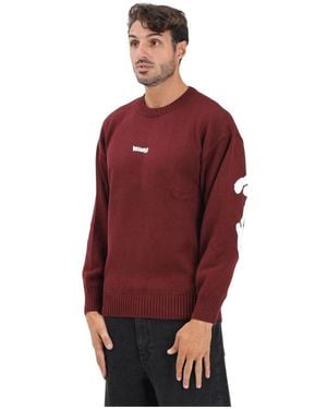 DISCLAIMER Round-Neck Knitwear - Rosso