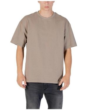 Gianni Lupo Ronde Hals T-Shirt - Grijs