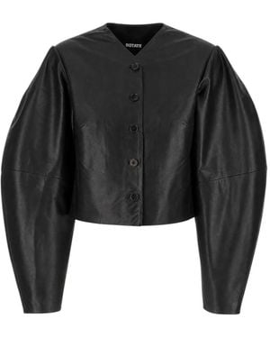 ROTATE BIRGER CHRISTENSEN Leather Jackets - Black