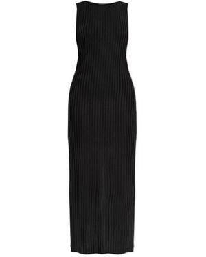 Rag & Bone Kleedjes ,Zwart ,Leer Mouwloze Jurk