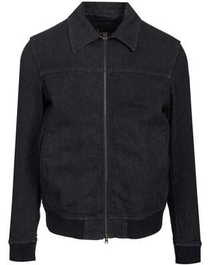 Herno Zip Stretch Denim Jas - Blauw