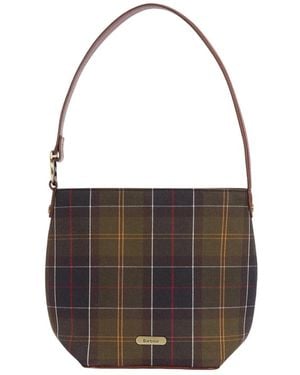 Barbour Cedar Tartan Bucket Bag - Bruin