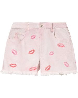 Isabel Marant Talapiz High-Rise Silk Shorts - Roze